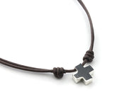 CALAI - collar personalizable cruz plata15mm